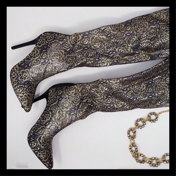 ❤️Size 7.5 Cape Robbin Studded Thigh High Boots - Picture 2 of 7